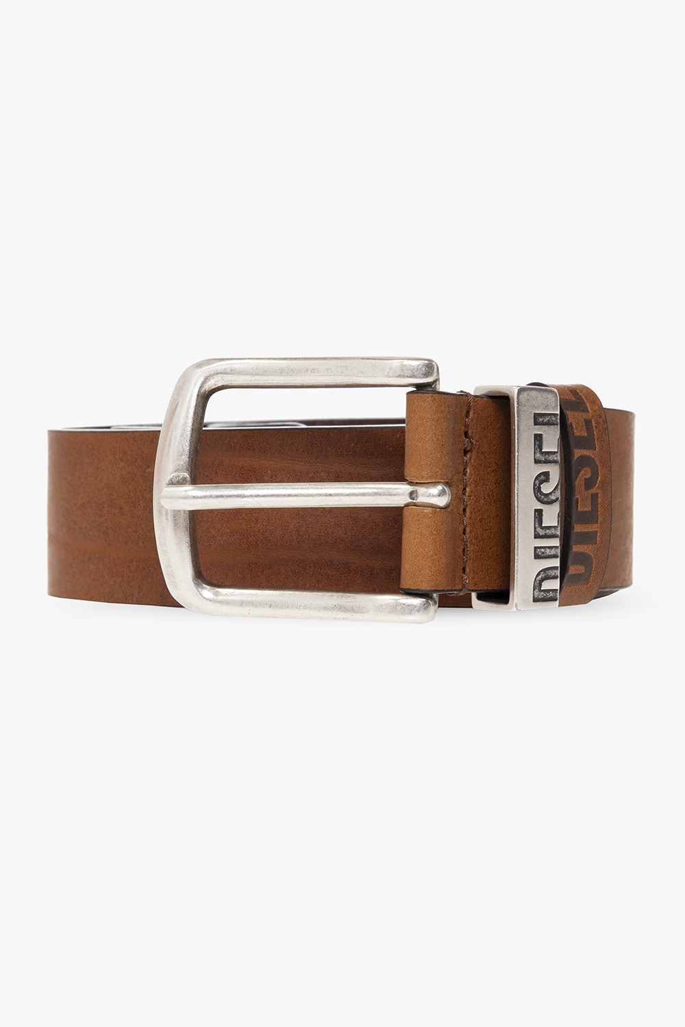 Diesel 'DIESEL LOGO B-VISIBLE' leather belt | Men's Accessories